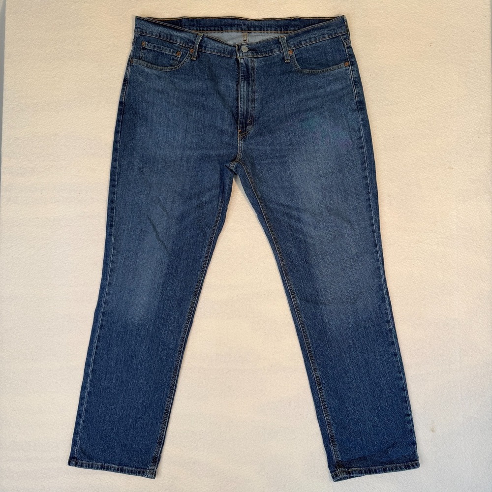 Levi's 541 Athletic Fit Jeans Mens 38x32 Straight Leg Stretch Blue Denim